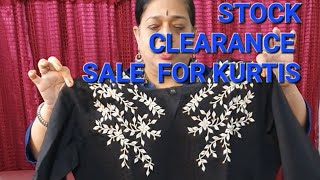 STOCK CLEARANCE  SALE FOR PREMIUM  KURTIS !!!