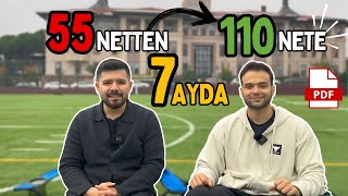 7 Ayda 55 Netten 110 Nete Nasıl Çıktı? | 0'dan Dereceye Yolculuk | Örnek Program #yks2025 #yks