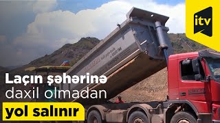 Laçın şəhərinə daxil olmadan yol salınır