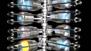V8 Engine Motion Animation 3ds max