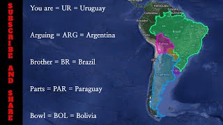Easily Learn all South American Countries with Mnemonics and other Tricks!