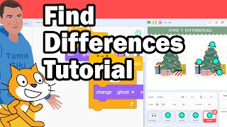 Find Differences Game Tutorial in Scratch, Turbowarp