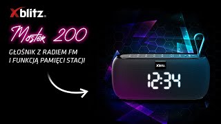 Xblitz Master 200 - głośnik z radiem FM i funkcją pamięci stacji 📻