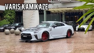 Nissan GTR R35 with Varis Kamikaze Bodykit Parking