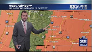 Heat Advisory extended through Thursday in western Massachusetts