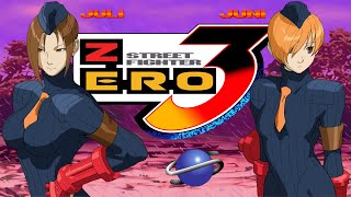 Street Fighter Zero 3 - Juli/Juni [Dramatic Battle] (Sega Saturn) ストリートファイターZERO 3ユーリ/ユーニ