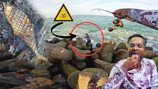 கட்டா பாரை🎣🐟 தொட்டா போச்சா Catch & Cook Grilled Fish