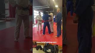 Dr. Rhadi Ferguson going over some grip fighting at the 2022 Dallas Winter Judo Camp