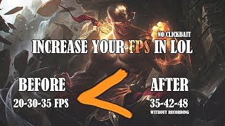 How To Increase FPS in League Of Legends (for new client)