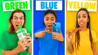 BUYING Everything In ONE COLOR For 24 Hours CHALLENGE!