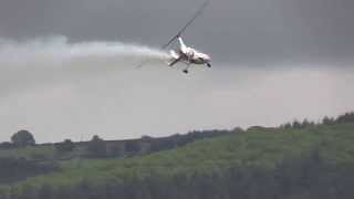 Peter Davies in his Calidus Gyrocopter at Welshpool Airshow 2015