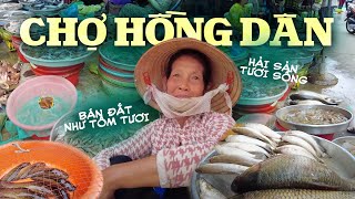 Chợ Hồng Dân - Bạc Liêu - Vào Mùa Tết Buôn Bán Tất Cả Mặt Hàng Đắc Như Tôm Tươi