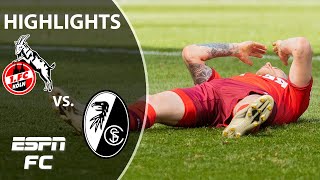 AWFUL penalty miss and late collapse as Cologne loses vs. Freiburg | Bundesliga Highlights | ESPN FC