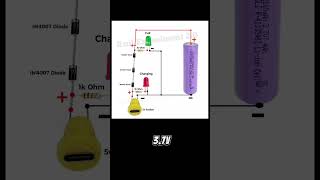 Charging Module Circuit Diagram Input 5v Output 3.7v #diy #experiment #automobile