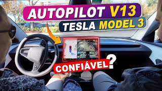 Testei o Novo Autopilot V13 do Tesla Model 3: Será o Futuro da Direção? #macmasi #autopilot #tesla