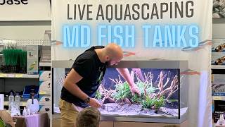 I WATCHED @MDFishTanks Do A LIVE Aquascaping WORKSHOP!