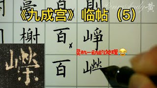 楷法极则《九成宫》硬笔临古 练字vlog（5） PenmAndy黄