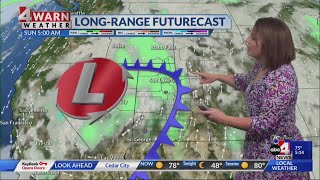 9/28/23 5 p.m.: Mild temperatures Thursday with scattered storms by this weekend