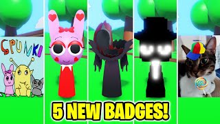 3D SPRUNKI RP AND ANIMATIONS - How to get ALL 5 NEW BADGES!! VALENTINES UPDATE! (ROBLOX)