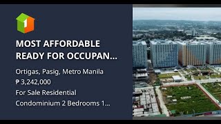 MOST AFFORDABLE READY FOR OCCUPANCY CONDOMINIUM IN ORTIGAS