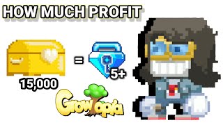 5BGL+ PROFIT SELLING 15K GOLDEN BOOTY IN VALENTINES GROWTOPIA