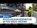 Detik-detik Bus Pariwisata Berisi Rombongan Pelajar Kecelakaan Beruntun di Tol Solo-Ngawi, 1 Tewas