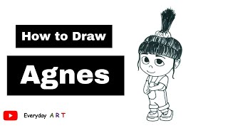 Art 132 - How to Draw Agnes - Easy Cartoon Drawing 2022