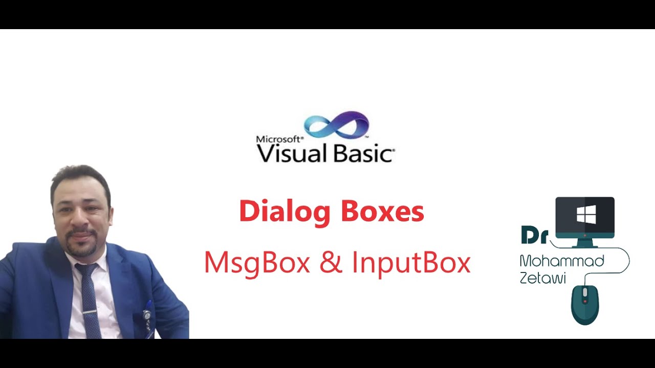 Learn Visual Basic #7 Dialog Boxes: MsgBox & InputBox. - YouTube