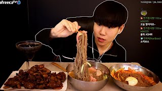 육쌈냉면!! 물냉면 비빔냉면에 숯불고기 듬뿍 쌓아서 먹방 MukBang Eating Show [파투]