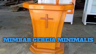 Mimbar Gereja Model Minimalis kayu jati