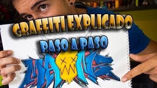 Como hacer un graffiti completo paso a paso - TUTORIAL