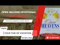 Open Heavens Devotional For Friday 29-11-2024 by Pastor E.A Adeboye (Your Time of Visitation)