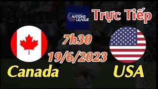Soi kèo trực tiếp Canada vs Mỹ - 7h30 Ngày 19/6/2023 - Chung Kết CONCACAF Nations League