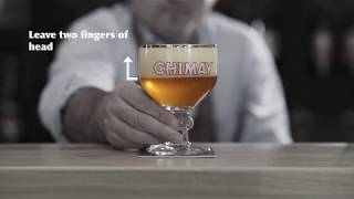 How to serve Chimay draught beer properly ?