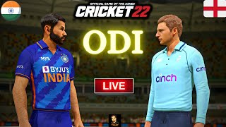 India vs England ODI Match In Hardest Difficulty - Cricket 22 Live - RtxVivek