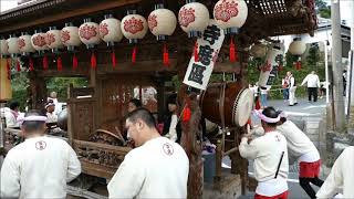 2836千倉町八幡神社新穀感謝祭  寺庭の花車引き廻し　H30ch1s