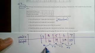 CPM CC3 Section 3 Closure #3-119 (Using a table with a constant rate to find data)