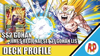 Jimi's Regional Gohan Deck Profile from TN | DBS TCG