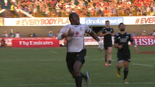 Pio Tuwai's HUGE fend leads Fiji to the final!