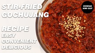 (KOR/JP cc) How to make Stir fried Gochujang | Bibimbap sauce | Beef Gochujang