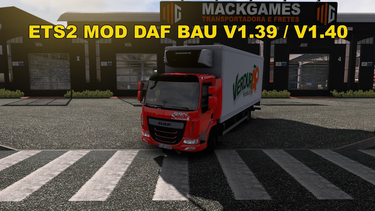 Mods Ets2 DAF BAU V1.40 Para Ets2 1.39 E 1.40v - YouTube