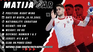 Matija Car | Right Wing | RK Porec | Highlights | Handball | CV | 2023/24