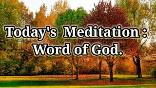 Praise The Lord: Today's  Meditation : Word of God.05/07/2020.Pr. Benoi Call For Prayer : 9960521974