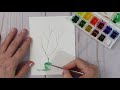 how to watercolor and doodle quick and easy flower in 3 steps