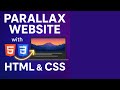 Parallax Website Design with Just HTML & CSS 🚀 | Beginner Friendly Tutorial