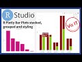 Data Visualization in R | R Plotly Bar Graph | Stacked and Grouped Bar Together