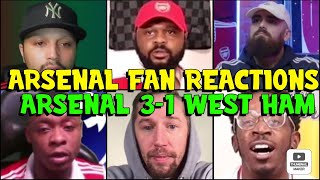 ARSENAL FANS REACTION TO ARSENAL 3-1 WEST HAM | FANS CHANNEL