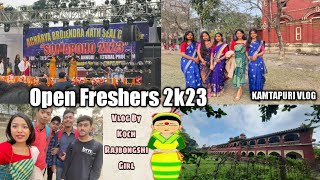 ABN Seal (Victoria) College || Freshers 2k23 Vlog || By Sakshi Roy || Koch Rajbongshi Girl