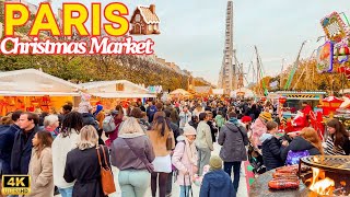 Paris, France 🇫🇷 - 4k PARIS Christmas MARKET 2024 🎄Magical Atmosphere Tuileries ✨With Captions