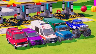 POWER SUV VS POWER PICKUPS VS MINI TRUCKS \u0026 FRUITS TRANSPORT BATTLE! Farming Simulator 22